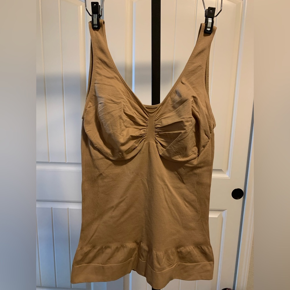 A-26 Tan Seamless Shapewear with Wide Straps